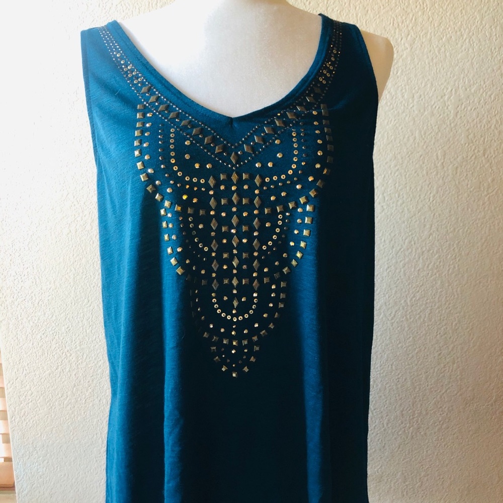 Knox rose embellished tank